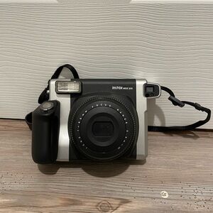 Instax Wide 300 Instant Camera - Black and Silver